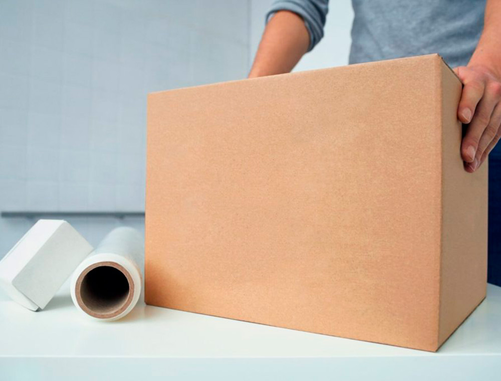 CAJA PARA EMBALAR Q-CONNECT AMERICANA CARTON RECICLADO CANAL SIMPLE 5 MM COLOR KRAFT 300X200X150 MM