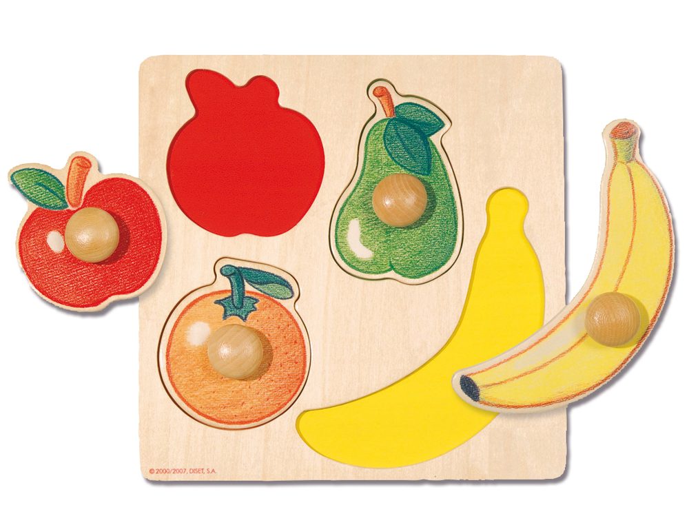 PUZLE DISET FRUTAS 4 PIEZAS