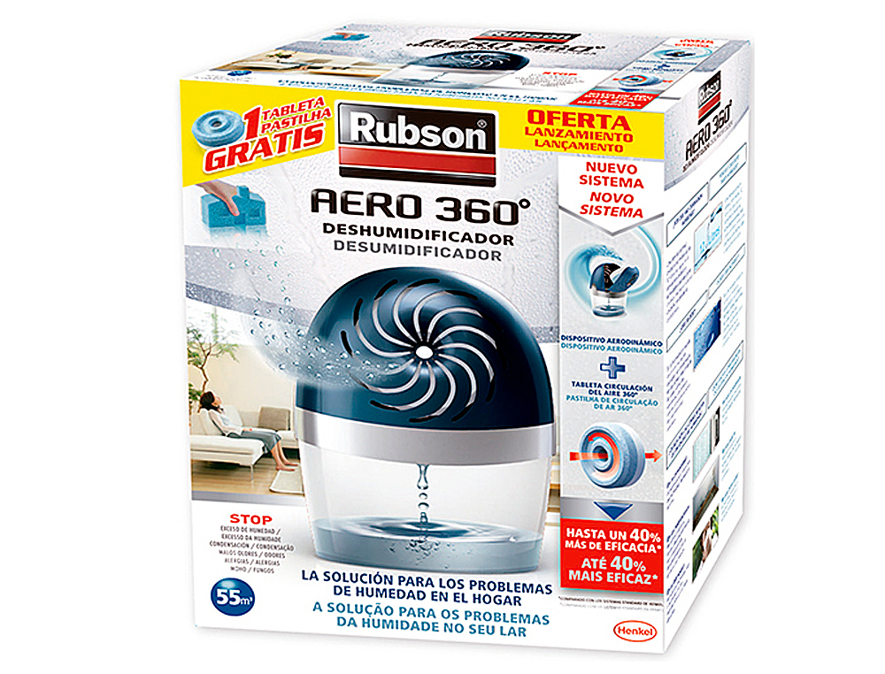 RECAMBIO PASTILLA DESHUMIDIFICADOR RUBSON AERO 360