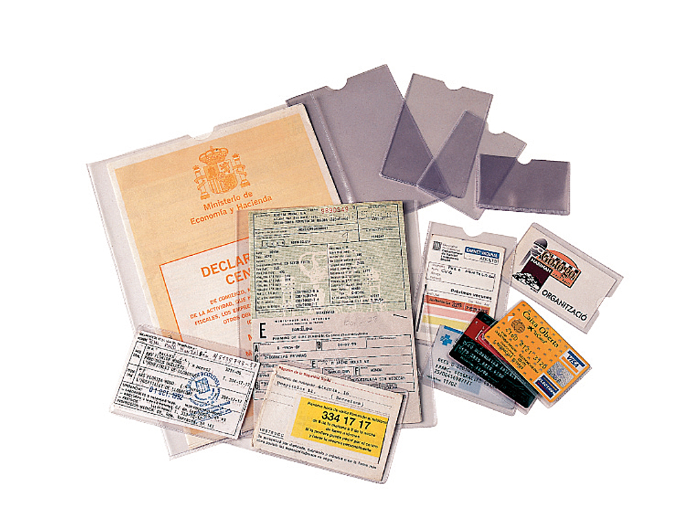 FUNDA PORTADOCUMENTO ESSELTE PLASTICO TRANSPARENTE 140 MICRAS TAMAO 108X160 MM