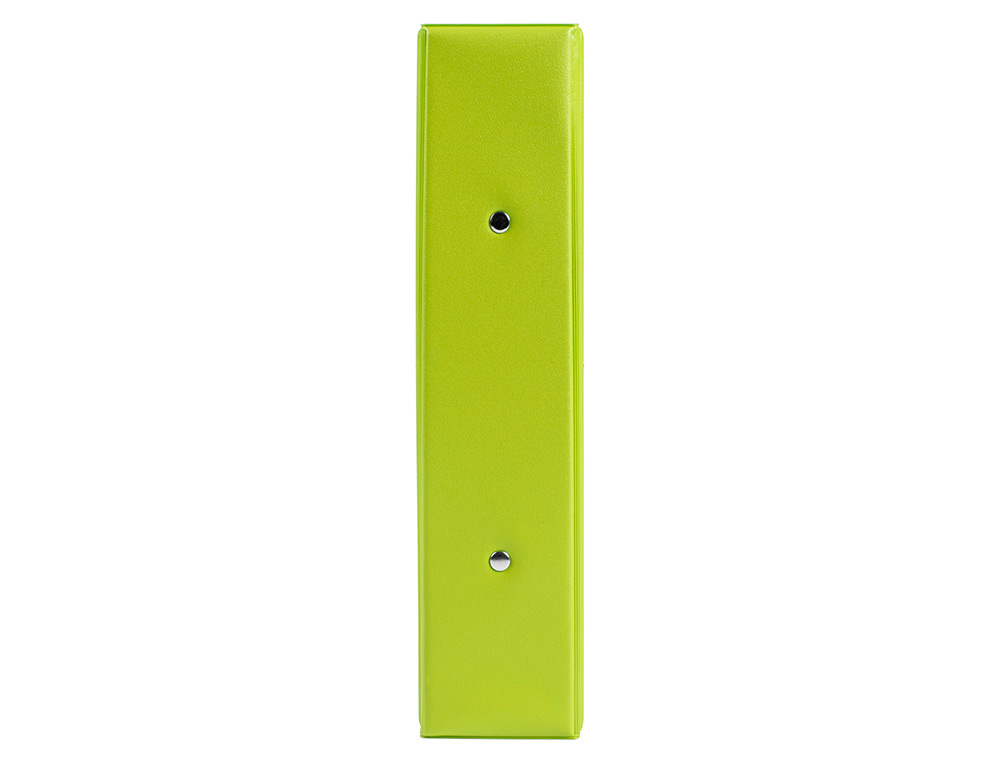 CARPETA DE 2 ANILLAS 40 MM REDONDAS LIDERPAPEL A5 CARTON FORRADO PVC VERDE
