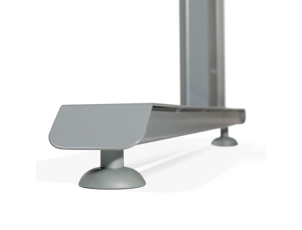 MESA ROCADA SERIE METAL 160X120 CM IZQUIERDA ACABADO AC01 HAYA
