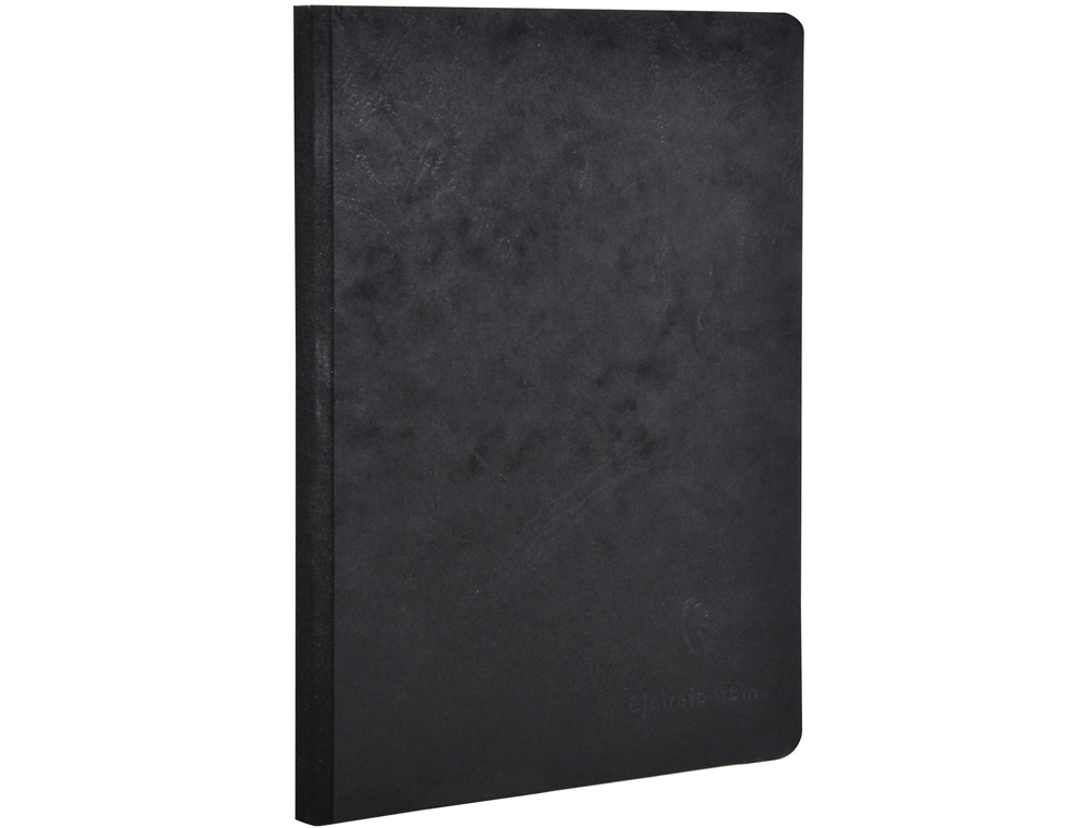 LIBRETA AGE-BAG TAPA CARTULINA LOMO COSIDO CUADRO 5 MM 96 HOJAS COLOR NEGRO 210X297 MM