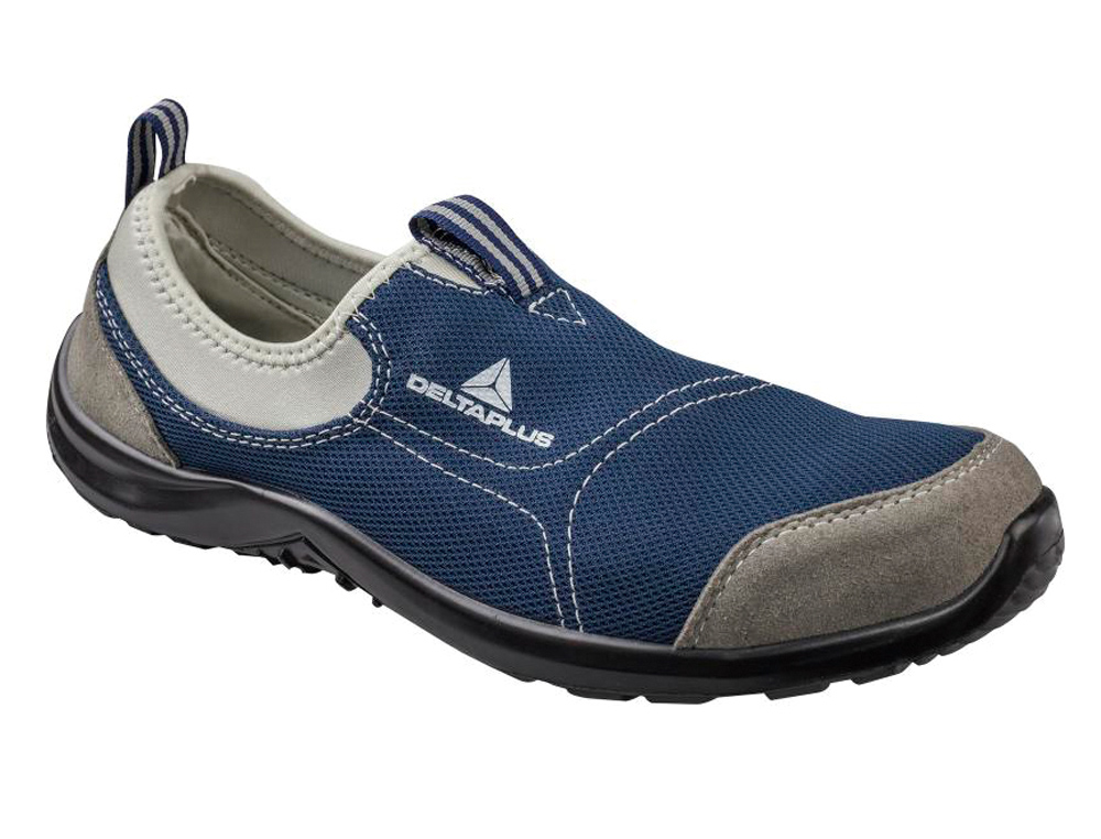 ZAPATOS DE SEGURIDAD DELTAPLUS DE POLIESTER Y ALGODON CON PLANTILLA Y PUNTERA - COLOR A ZUL MARINO TALLA 37