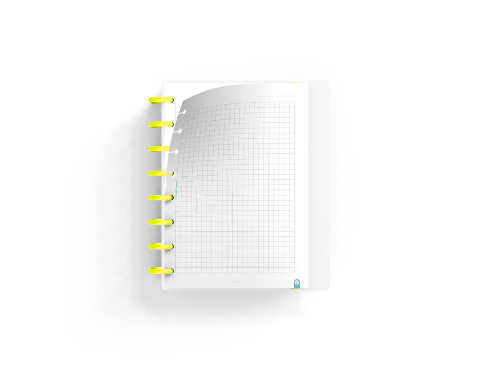 CUADERNO CARCHIVO INGENIOX EDIT MY LIFE A5 80H 100GR CUADRICULA AMARILLO
