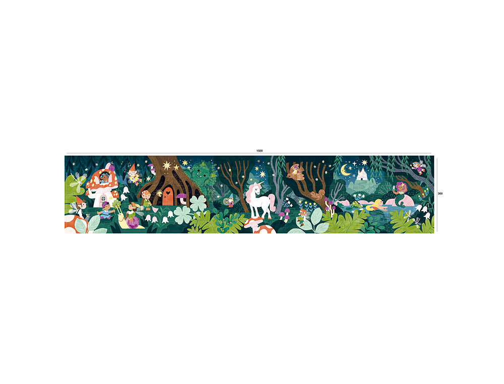 PUZZLE APLI GLOW IN THE DARK BOSQUE MAGICO 200 PIEZAS