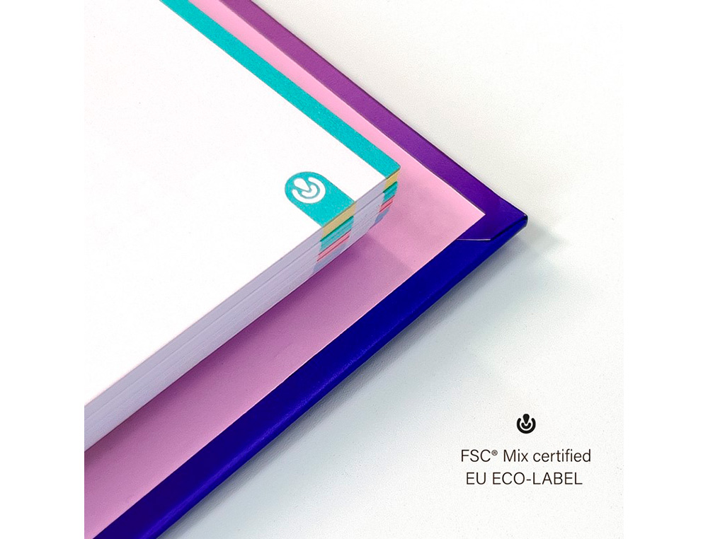 CARPETA CARPEBLOCK CARCHIVO DIN A4 FOAM CON RECAMBIO BONUS 360º SOFT STYLE COLOR VERDE MALVA