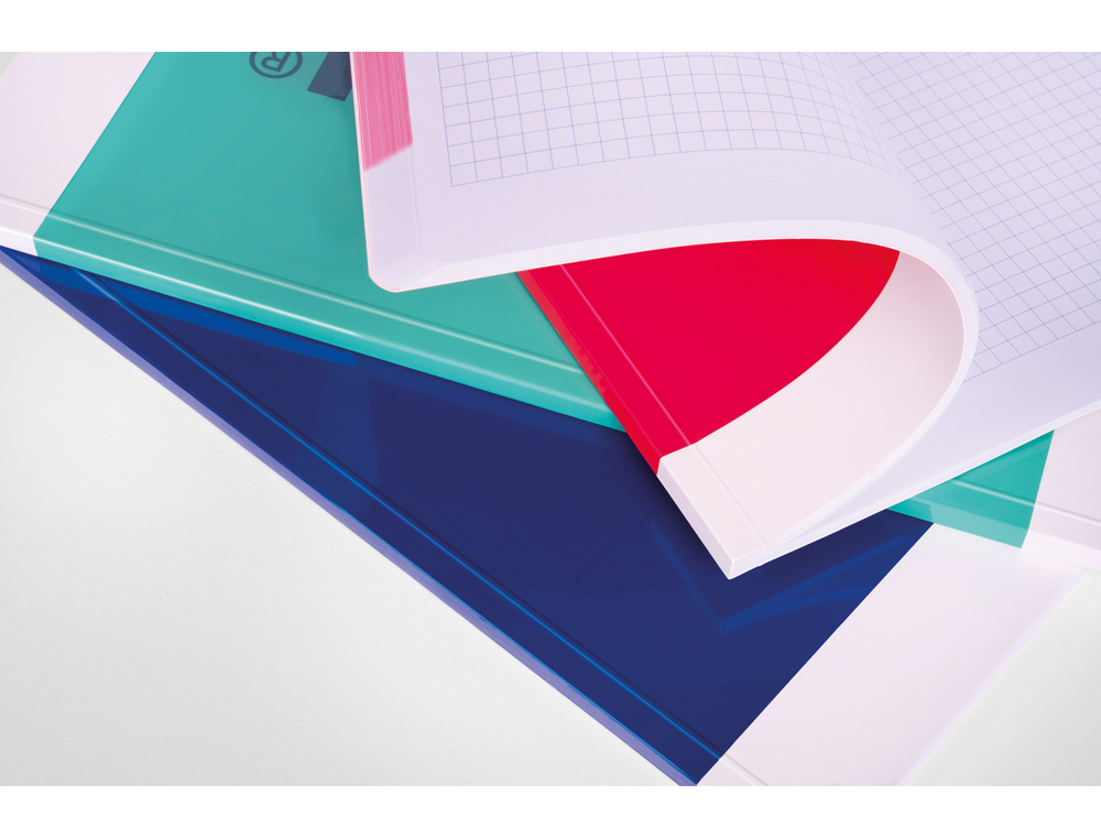 LIBRETA ENCOLADA MILAN TAPA CARTON FLEXIBLE DIN A4 48 HOJAS 95 GR MICROPERFADO CUADRO 5 MM SERIE NATA 624