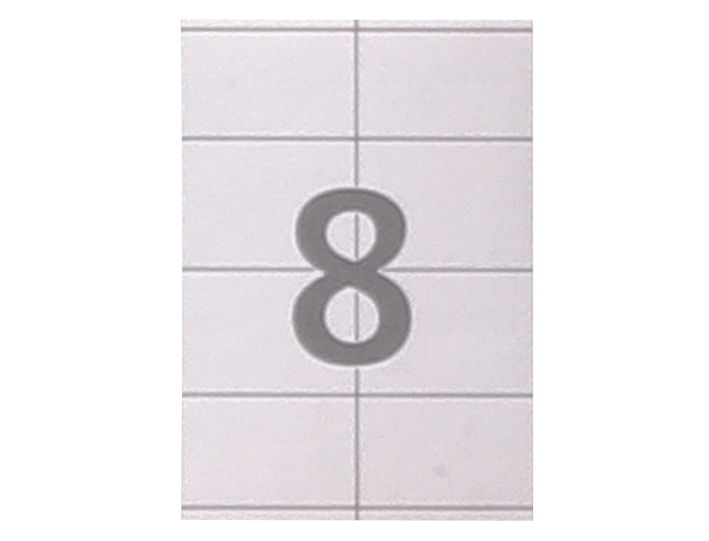 ETIQUETA ADHESIVA CARLIN 105X70 MM FOTOCOPIADORA LASER INK-JET CAJA DE 100 HOJAS DIN A4