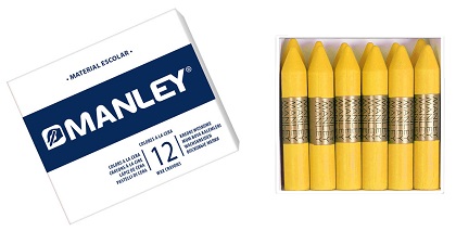 ESTUCHE 12 CERAS MANLEY N27 OXIDO AMARILLO