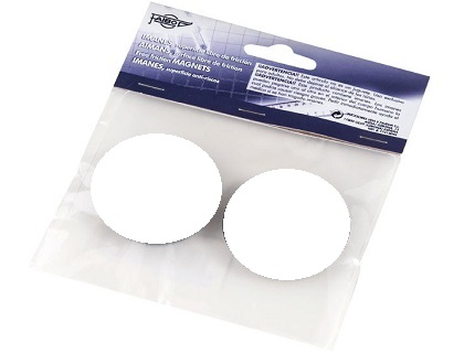 IMANES DE 40 MM. BOLSA DE 2 IMANES COLOR BLANCO FAIBO (60-40-01)