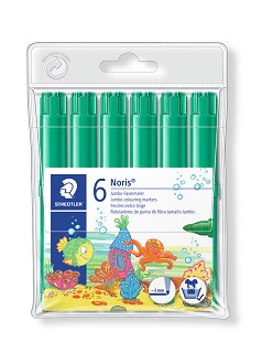 ESTUCHE 6 MARCADORES UNICOLOR VERDE
