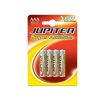 PILA ALKALINA AAA PACK 4 UDS. JUPITER