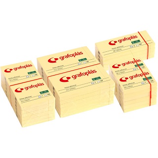 NOTAS ADHESIVAS DE 38X51 AMARILLAS
