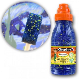 GEL DE PURPURINA 250ML ESTRELLAS  CLEOPATRE