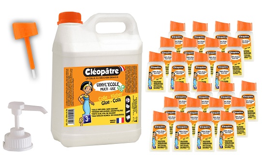 SCHOOL PACK COLA VINILICA  2L + 24 80ML CLEOPATRE