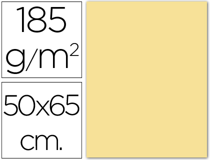 CARTULINA GUARRO CREMA 50X65 CM 185 GR