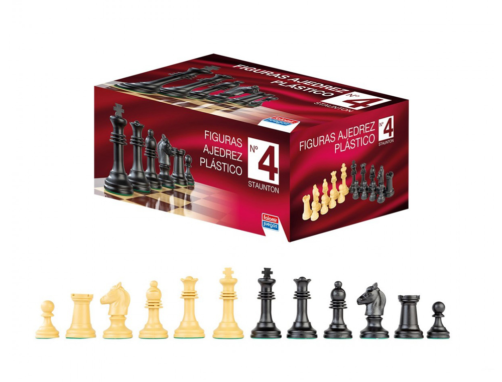 AJEDREZ FALOMIR STAUNTON N4 FIGURAS DE PLSTICO