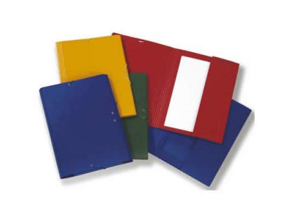 CARPETA FABRISA GOMAS FOLIO 3 SOLAPAS CARTON GOFRADO AZUL