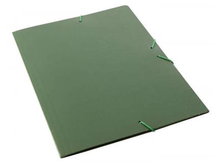 CARPETA FABRISA GOMAS FOLIO 3 SOLAPAS CARTON GOFRADO VERDE