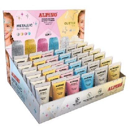 MAQUILLAJE GEL GLITTER METALICO PLATA