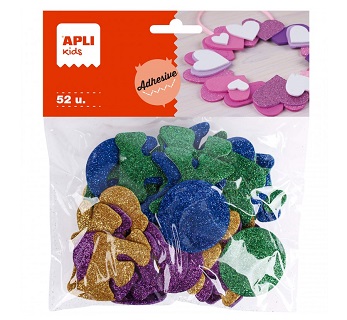 BOLSA ALFABETO COLOR GOMA EVA 52U APLI (13487)