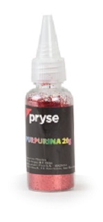 BOTE DE 20GR PURPURINA ROJO PRYSE (5200042)