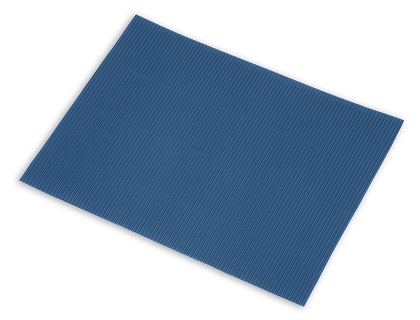 HOJA CARTON ONDULADO 50X70 AZUL OSCURO (05824)