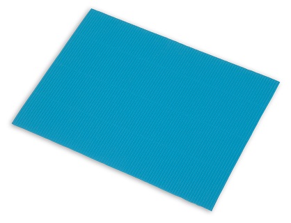 HOJA CARTON ONDULADO 50X70 AZUL (05917)