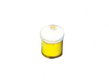 BOTE DE  POLVO DE TERCIOPELO AMARILLO