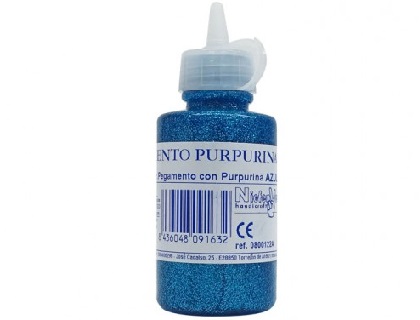 BOTE DE 60GR PEGAMENTO PURPURINA AZUL NIEFENVER (0800122A)