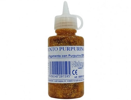 BOTE DE 60GR PEGAMENTO PURPURINA ORO NIEFENVER (0800122O)