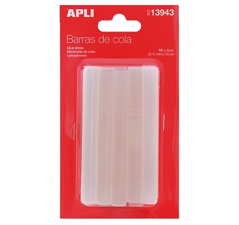 RECAMBIO 10 BARRAS DE COLA 11  MM. APLI (13243)