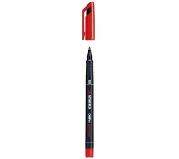 ROTULADOR PERMANENTE OH PEN PUNTA MEDIA ROJO