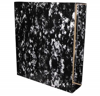 CAJA ARCHIVADOR CARLIN A4 NEGRO JASPEADO