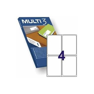 ETIQUETAS ADHESIVAS MULTI-3 TAMAO 99,14X139 MM CAJA DE 100 HOJAS A4