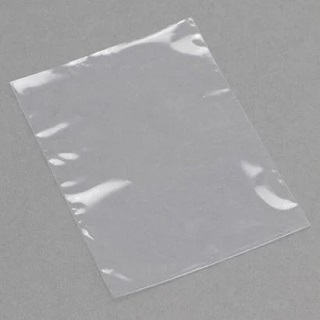 BOLSAS DE PLASTICO TRANSPARENTE SIN CIERRE 21X27 CM 500U.